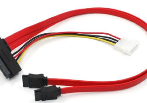 Cáp SAS 29-PIN TO 2 SATA/4-PIN POWER SFF-8482 to 2xSATA ,0.5m
